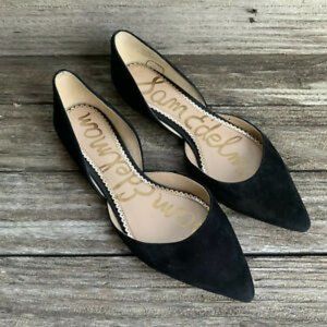 Sam Edelman Rodney Suede Black Flats